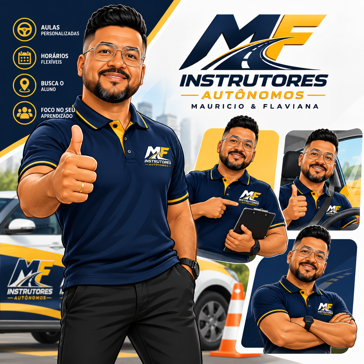 Mauricio, instrutor da MF Instrutores Autônomos