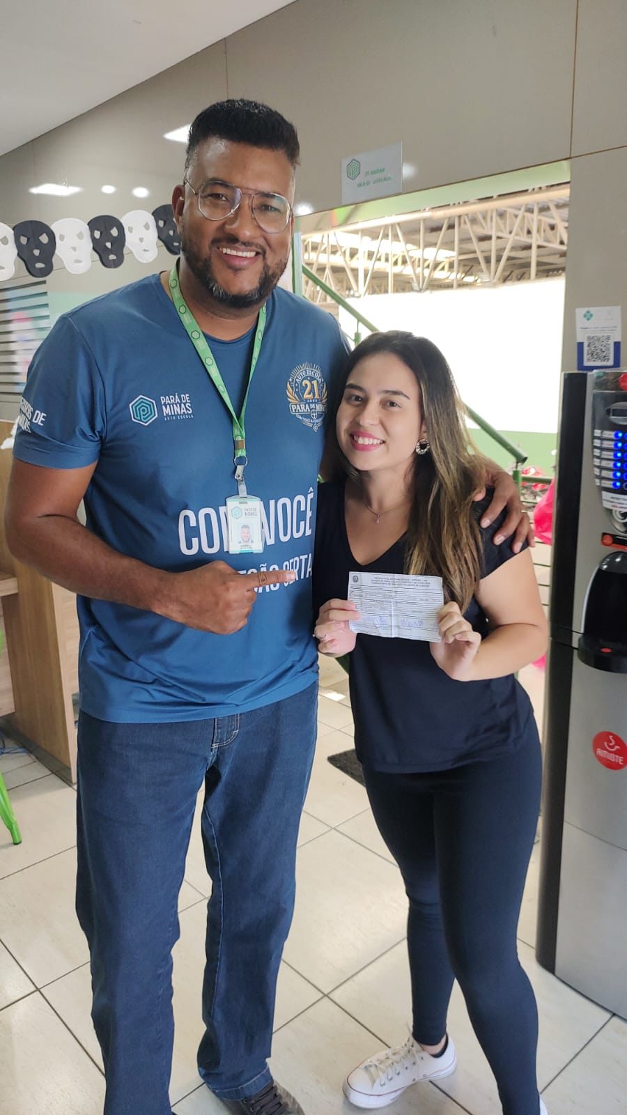 Registro com aluno