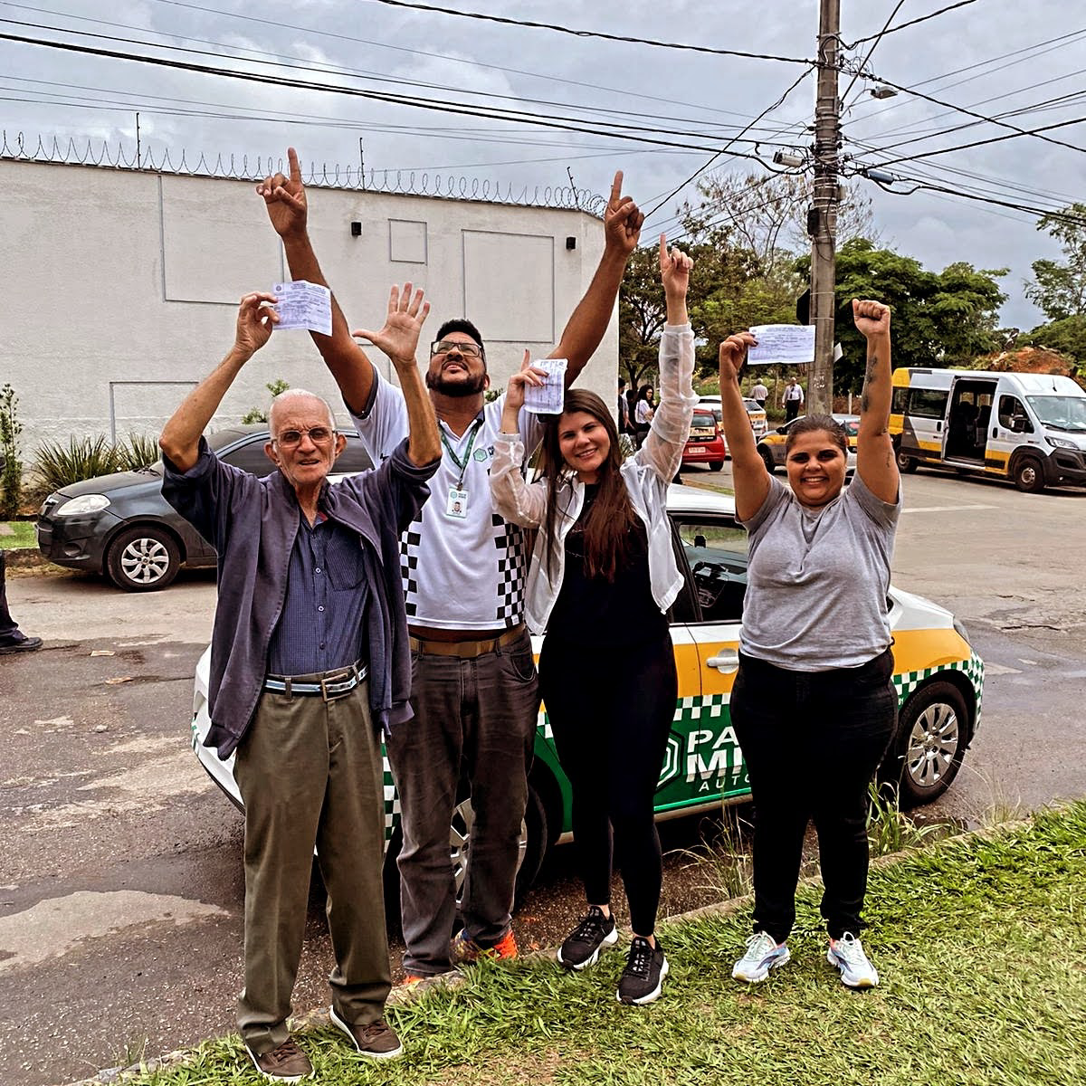 Registro com alunos